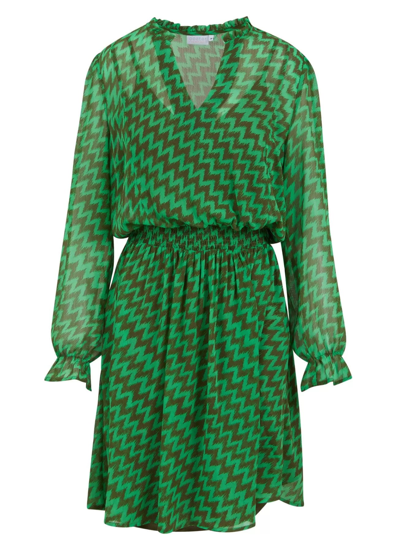 Dame Coster Copenhagen KJOLE I ZIG ZAG IKAT PRINT