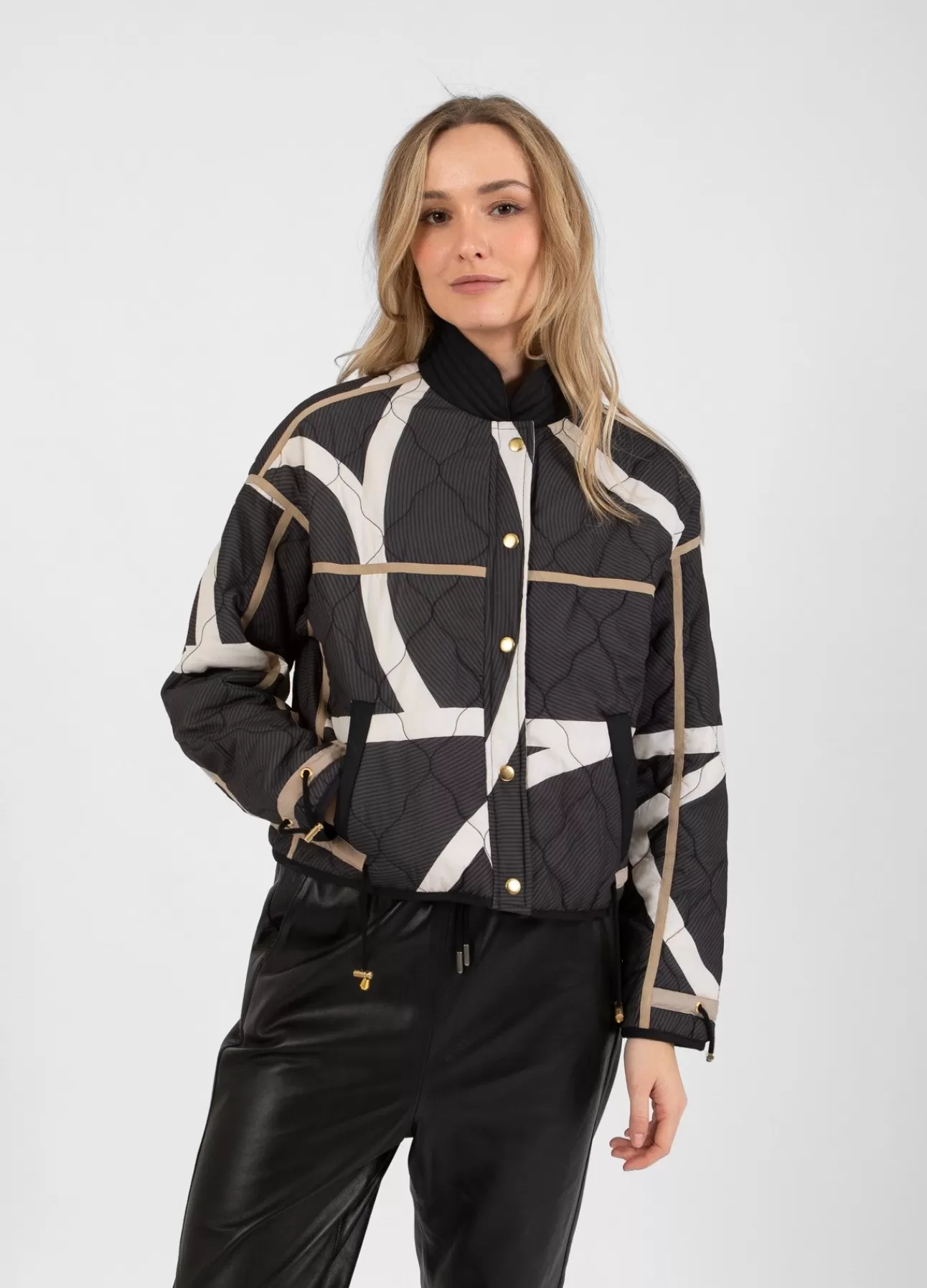 Dame Coster Copenhagen QUILTET JAKKE I FIELD PRINT