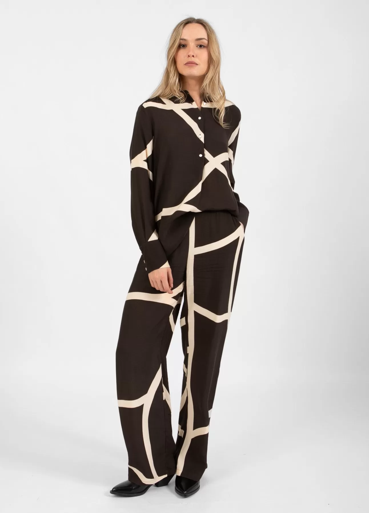 Dame Coster Copenhagen SKJORTE I FIELD PRINT