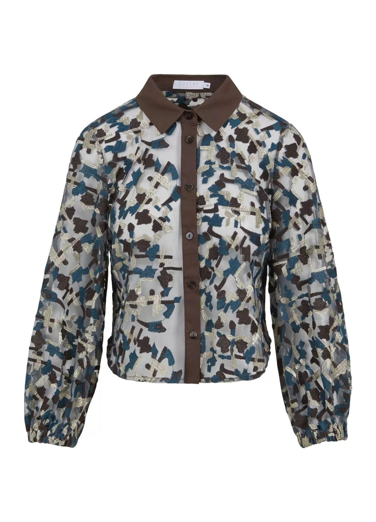 Dame Coster Copenhagen SKJORTE JAKKE MED BRODERI