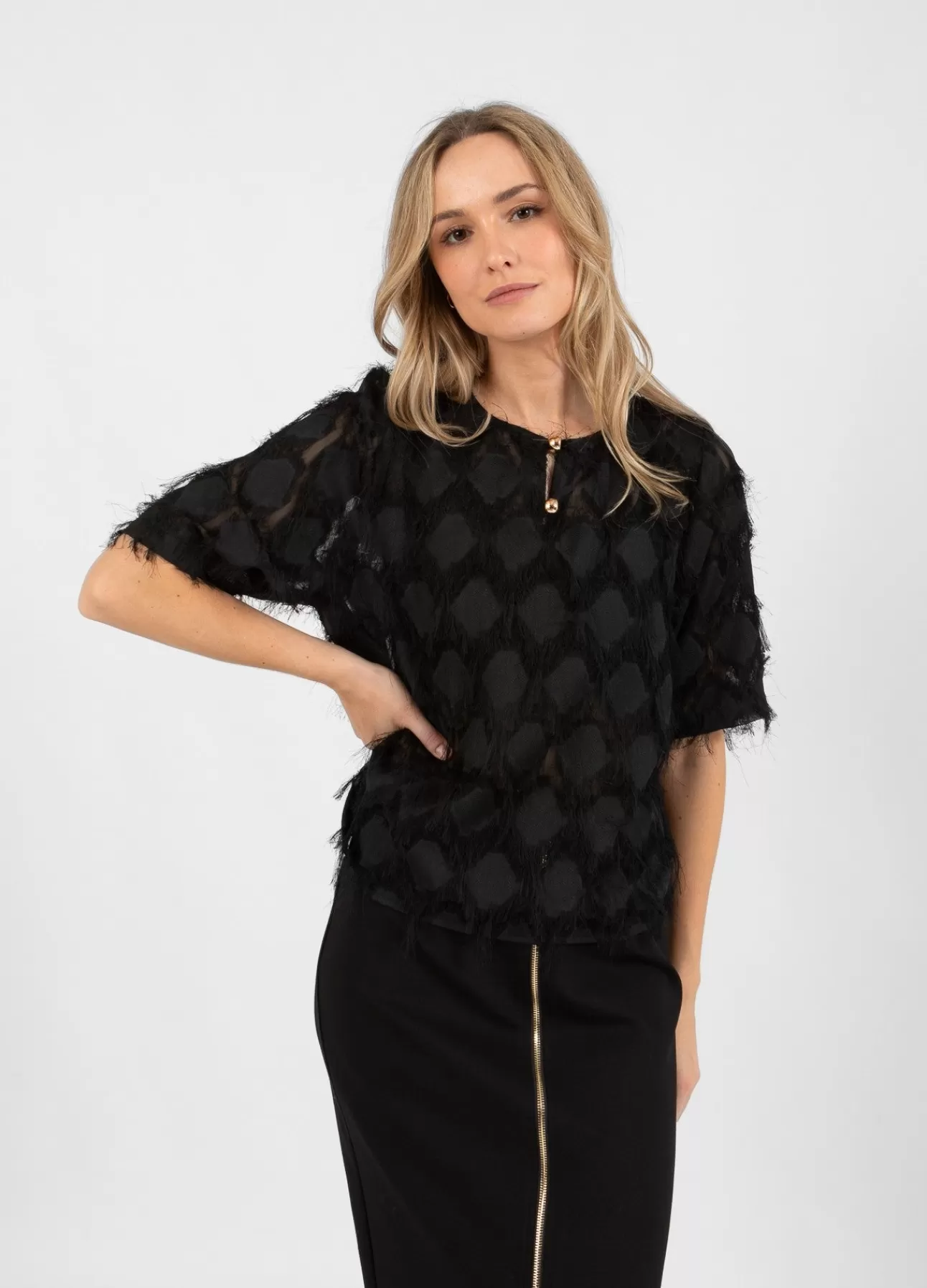 Dame Coster Copenhagen TOP I FLUFFY BLONDER